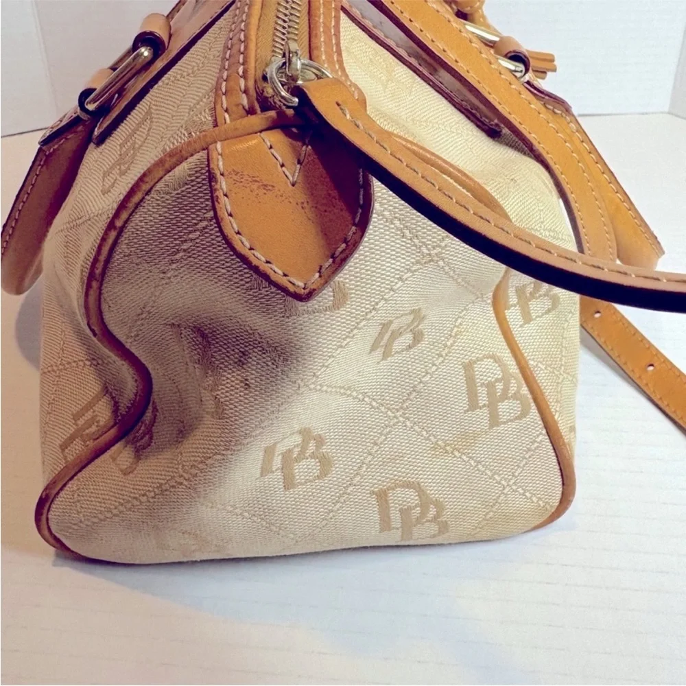 Dooney & Bourke Beige and Tan Satchel - Picture 6 of 13